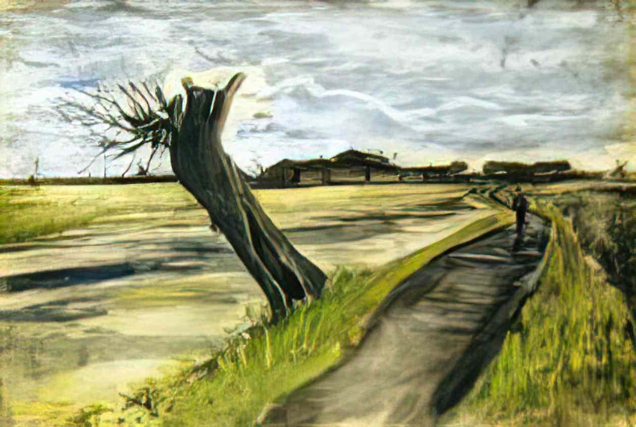 van gogh pollard willow 1882 1 Art A4 Photo Print