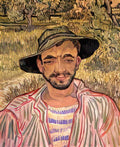 van gogh portrait of a young peasant 1889 Art A4 Photo Print