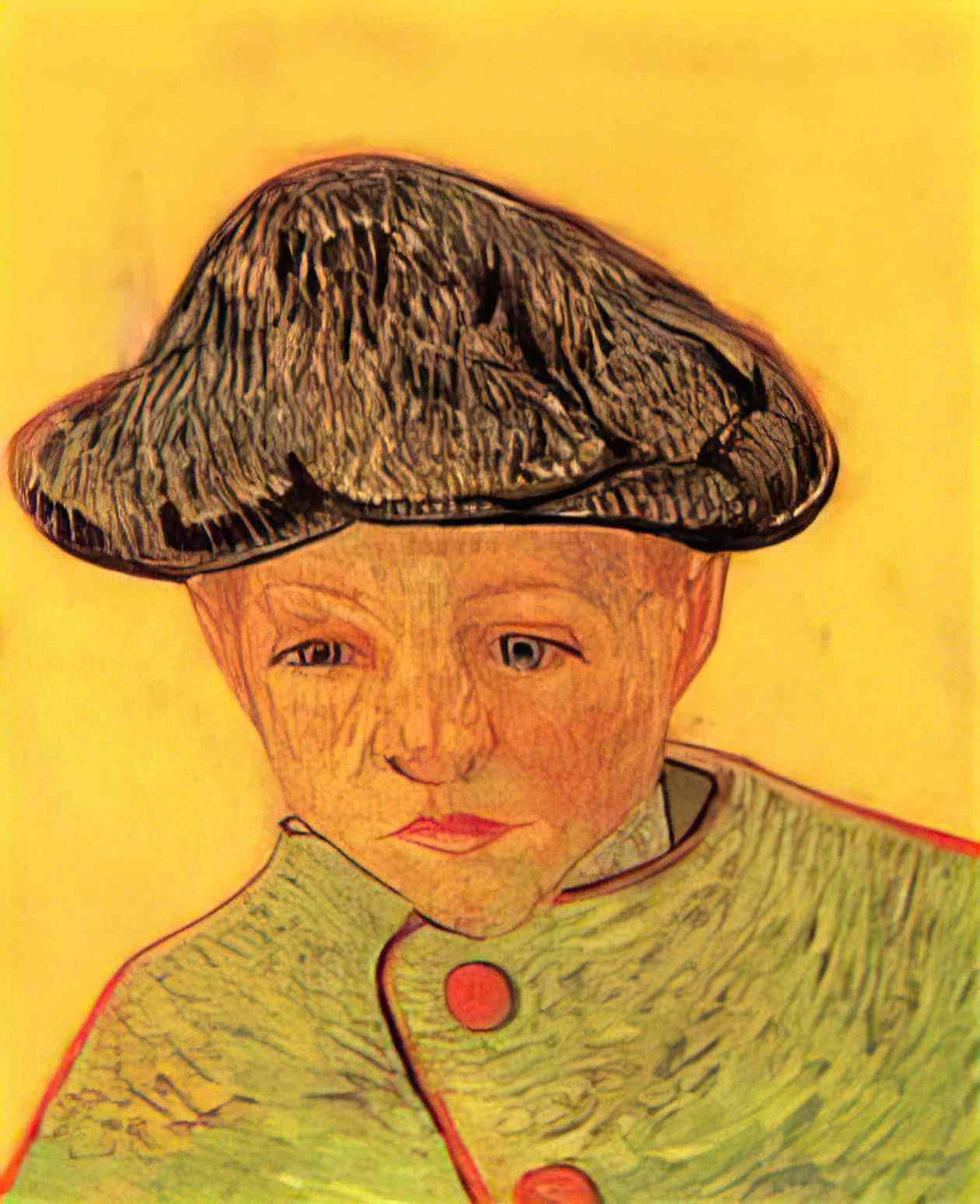 van gogh portrait of camille roulin 1888 Art A4 Photo Print