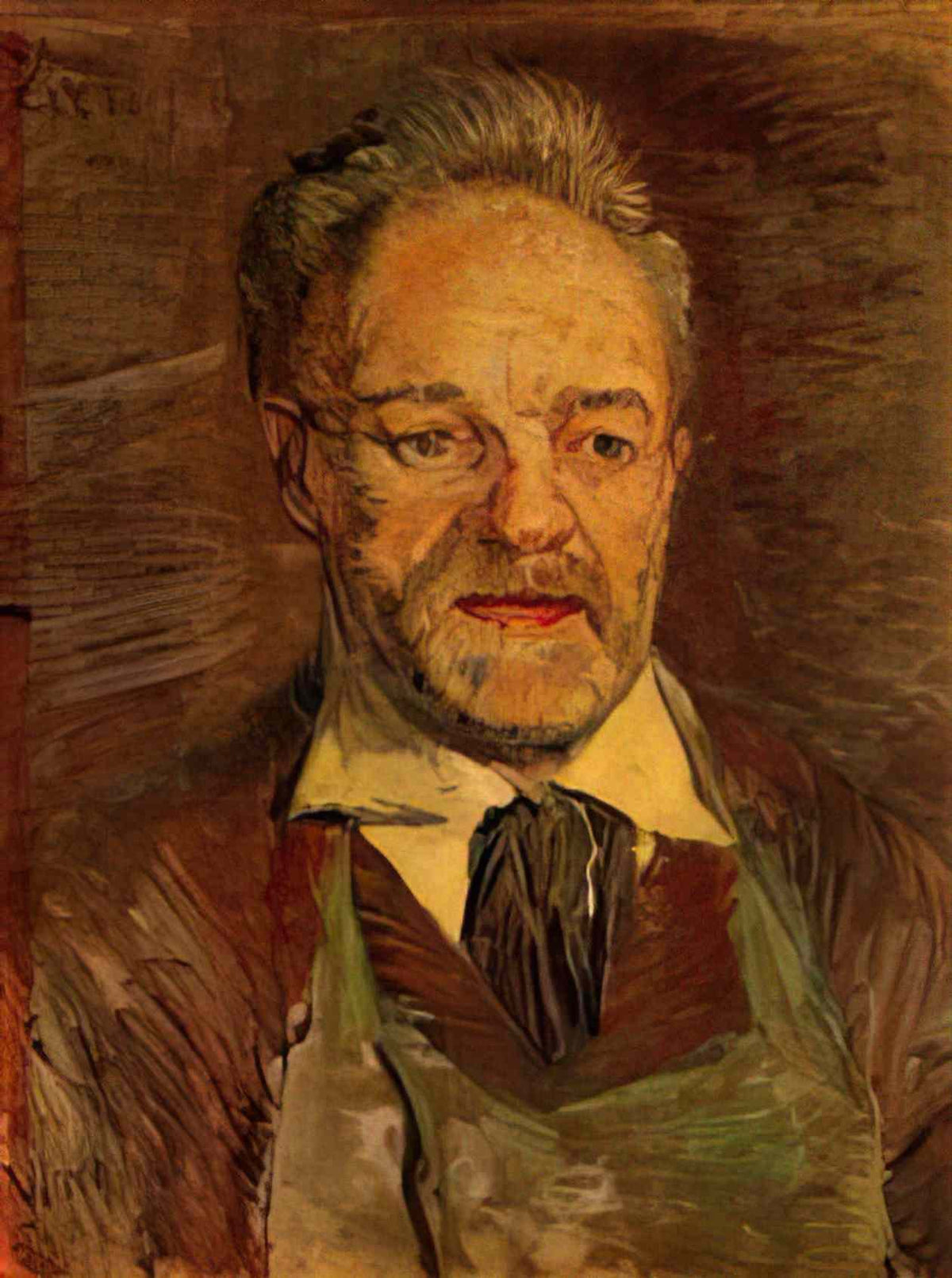 van gogh portrait of pere tanguy Art A4 Photo Print
