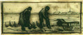 van gogh potato harvest with two figures 1884 Art A4 Photo Print