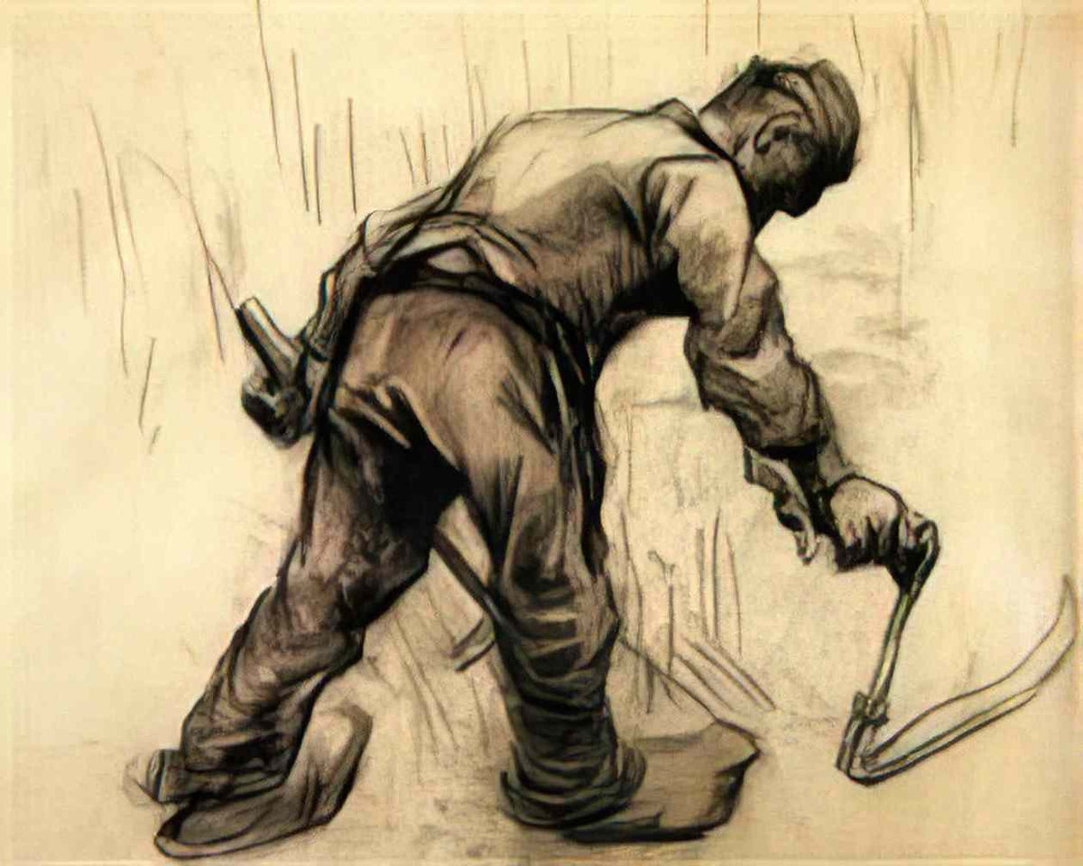 van gogh reaper 1885 1 Art A4 Photo Print