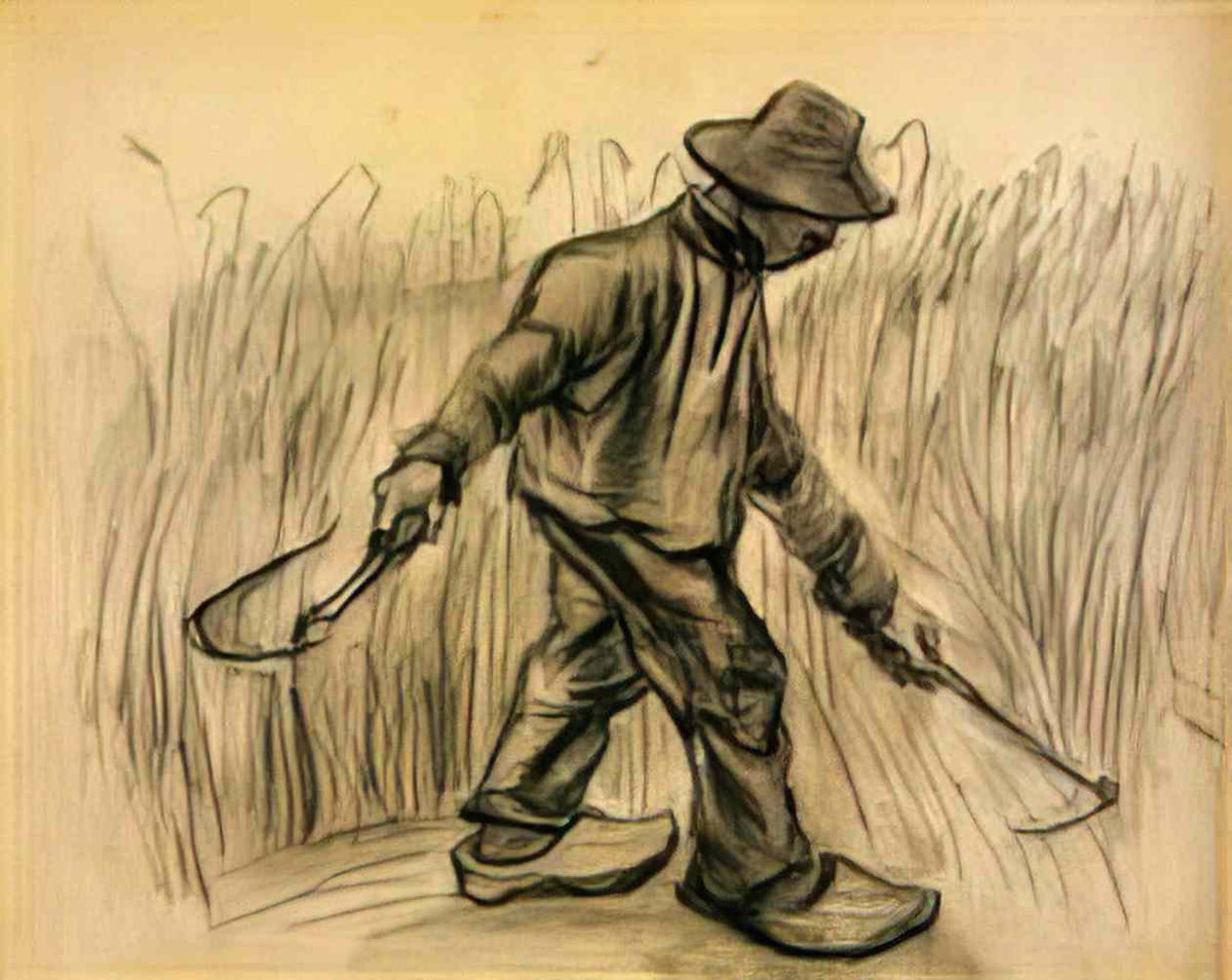 van gogh reaper 1885 3 Art A4 Photo Print