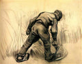 van gogh reaper 1885 Art A4 Photo Print