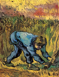 van gogh reaper with sickle after millet 1889 Art A4 Photo Print