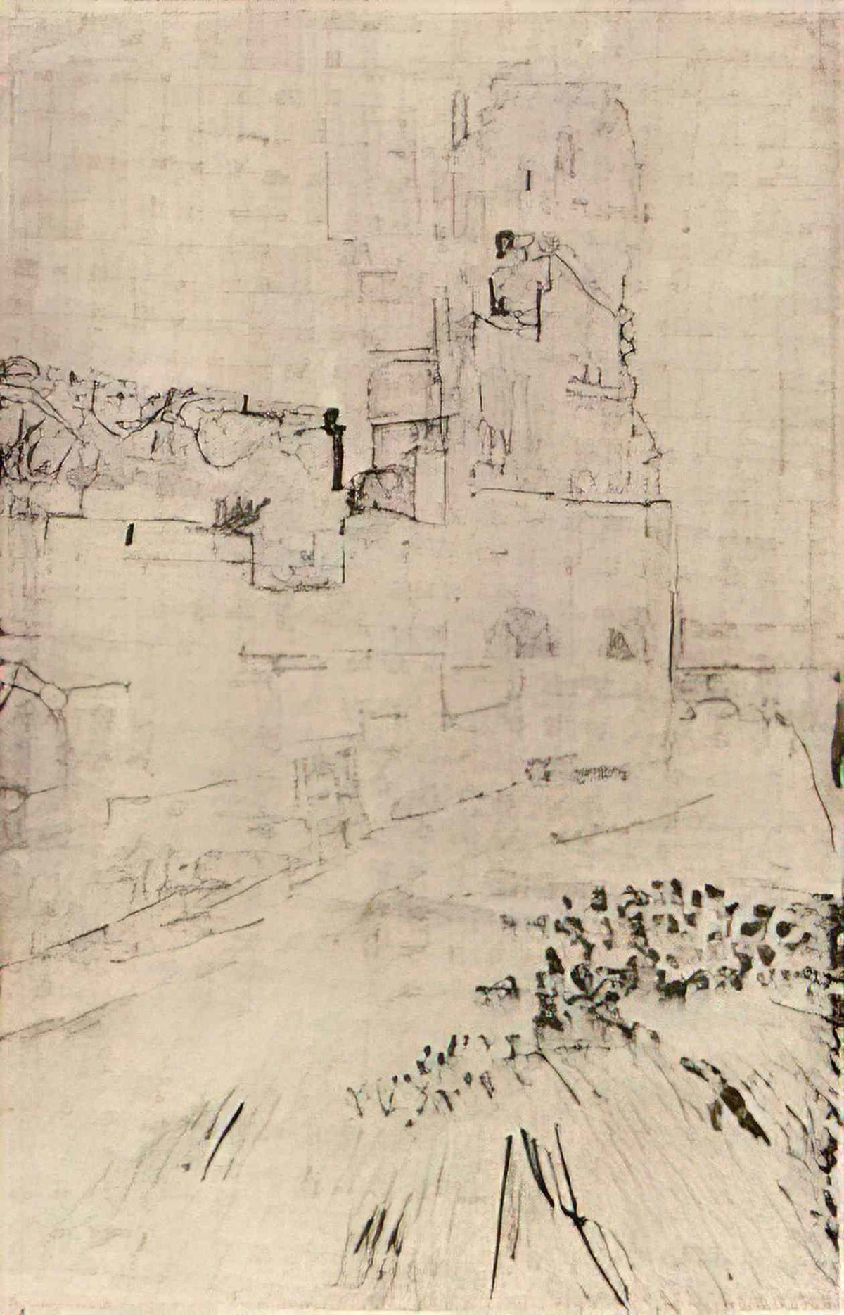 van gogh ruins of montmajour 1888 Art A4 Photo Print