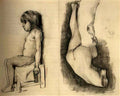 van gogh seated girl and venus Art A4 Photo Print