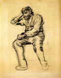 van gogh seated man with a beard 1886 1 Art A4 Photo Print