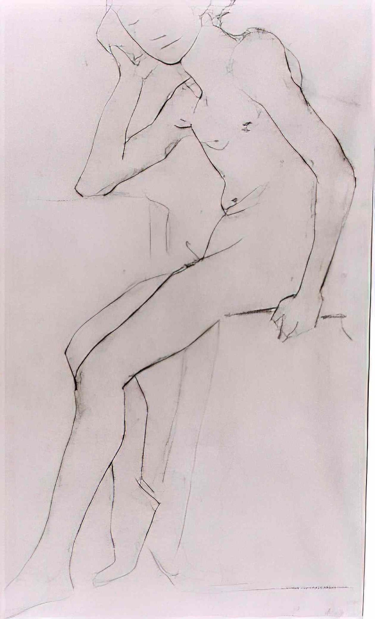 van gogh seated nude after bargues 1890 Art A4 Photo Print