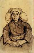 van gogh seated woman 1885 Art A4 Photo Print