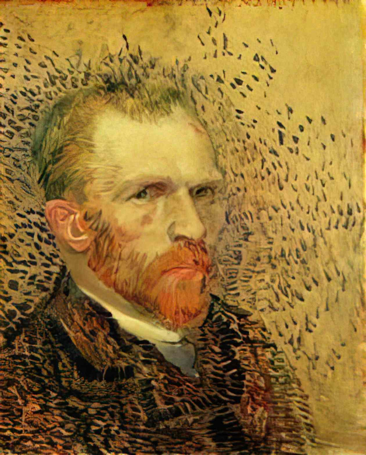van gogh self portrait 1887 6 Art A4 Photo Print