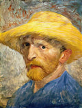 van gogh self portrait 1887 Art A4 Photo Print