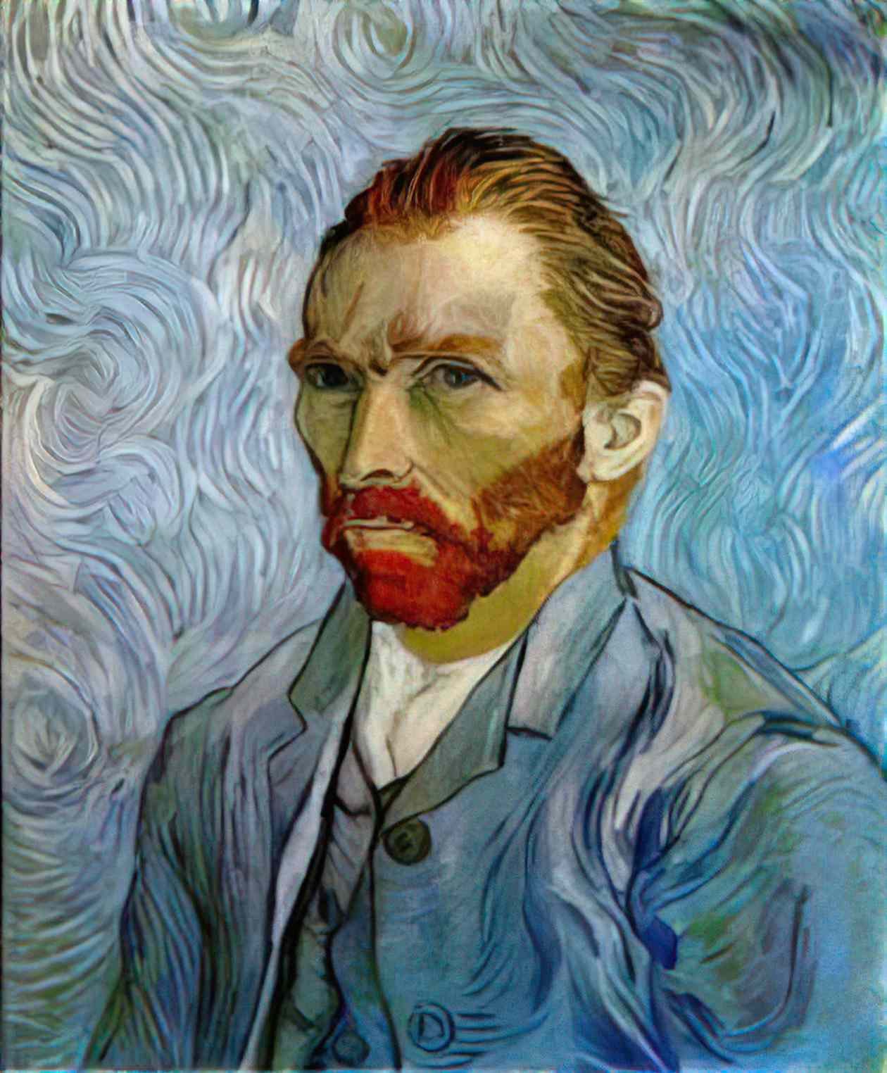 van gogh self portrait 1889 1 Art A4 Photo Print