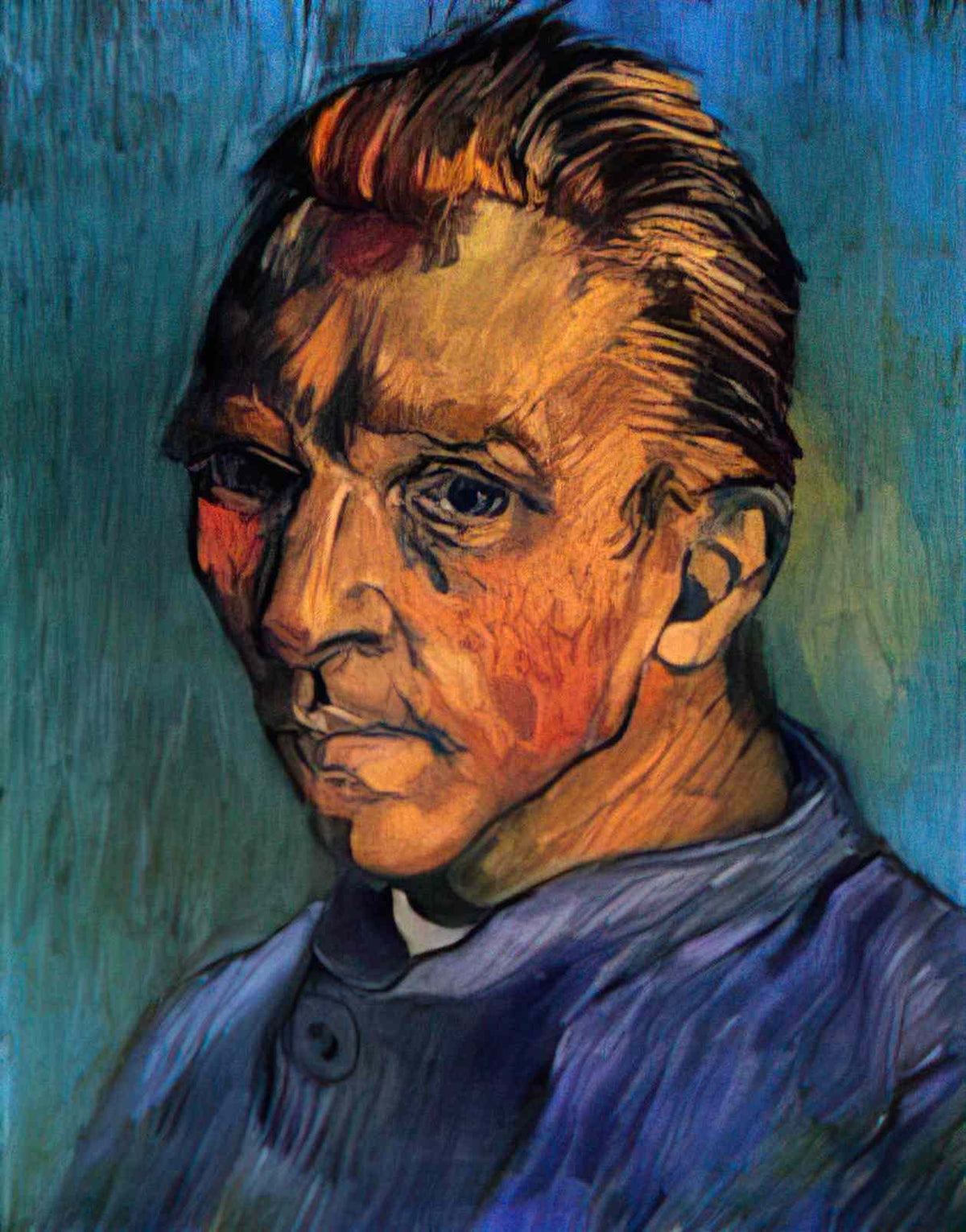 van gogh self portrait 1889 Art A4 Photo Print