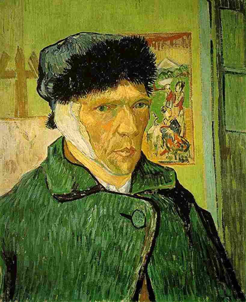 van gogh self portrait Art A4 Photo Print