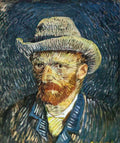 van gogh self portrait with felt hat Art A4 Photo Print