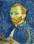 van gogh self portrait with pallette 1889 Art A4 Photo Print