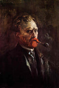 van gogh self portrait with pipe 1886 Art A4 Photo Print