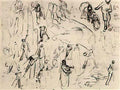van gogh sheet with figures and hands 1890 Art A4 Photo Print