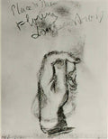 van gogh sketch of a left hand 1886 1 Art A4 Photo Print