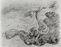 van gogh sketch of a tree against clouds with colour annotations 189 Art A4 Photo Print