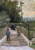 van gogh sloping path in montmartre A4 Photo Print