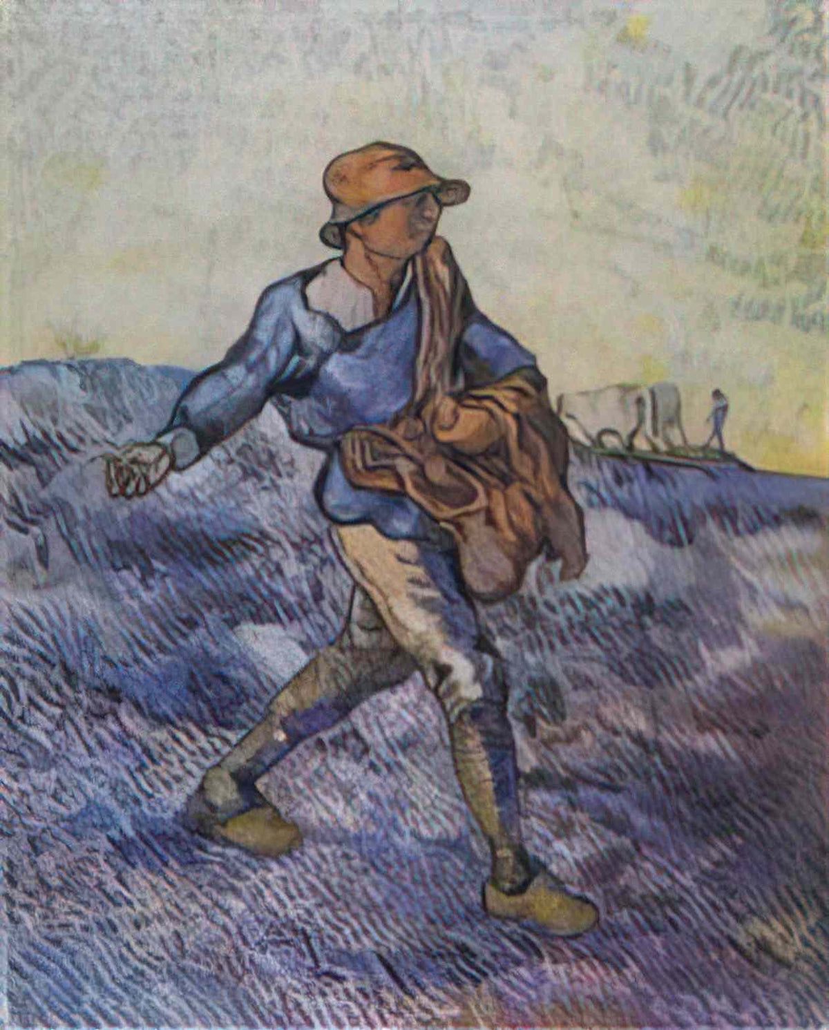 van gogh sower after millet 1889 Art A4 Photo Print