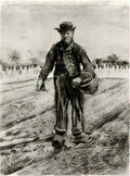 van gogh sower with basket 1881 Art A4 Photo Print