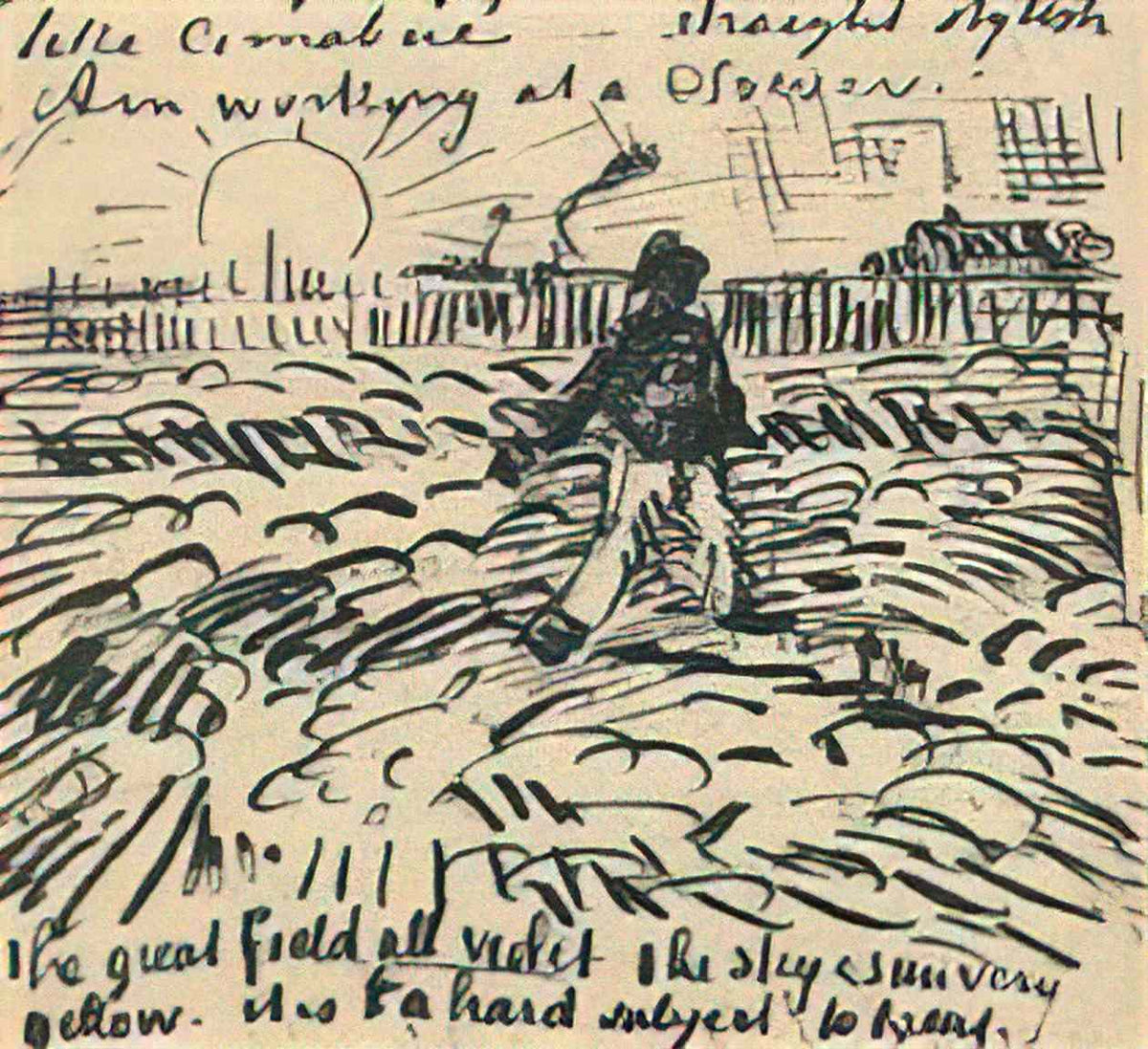 van gogh sower with setting sun 1888 1 Art A4 Photo Print