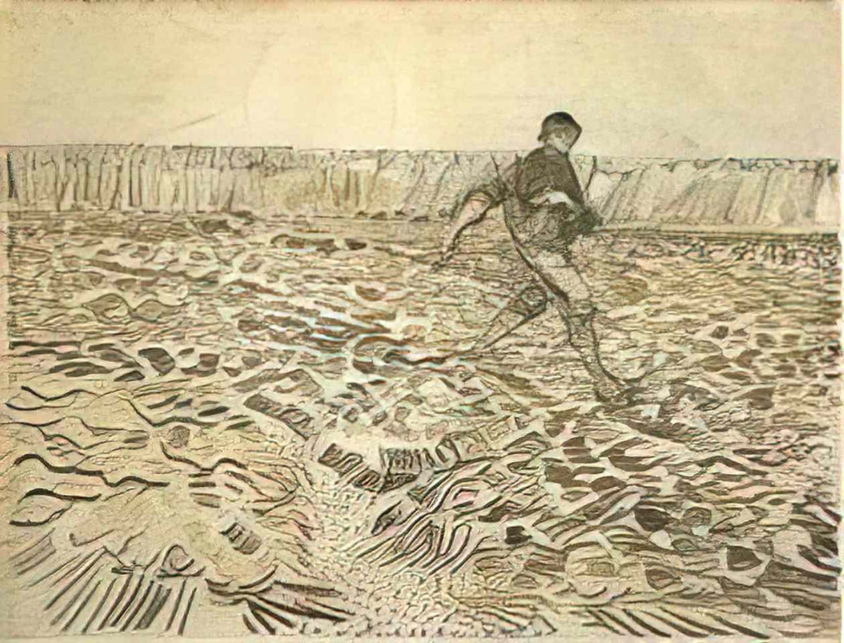 van gogh sower with setting sun 1888 2 Art A4 Photo Print