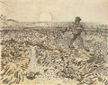 van gogh sower with setting sun 1888 Art A4 Photo Print