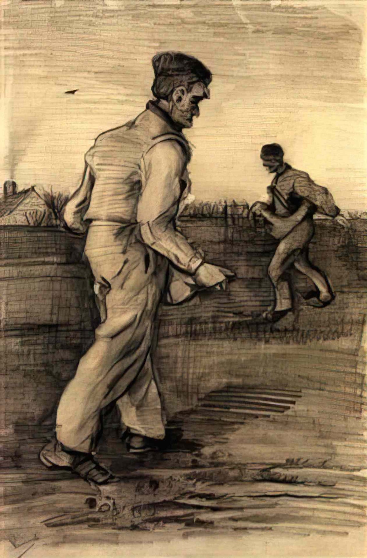 van gogh sowers 1882 Art A4 Photo Print