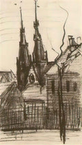 van gogh st catharina s church at eindhoven 1885 Art A4 Photo Print