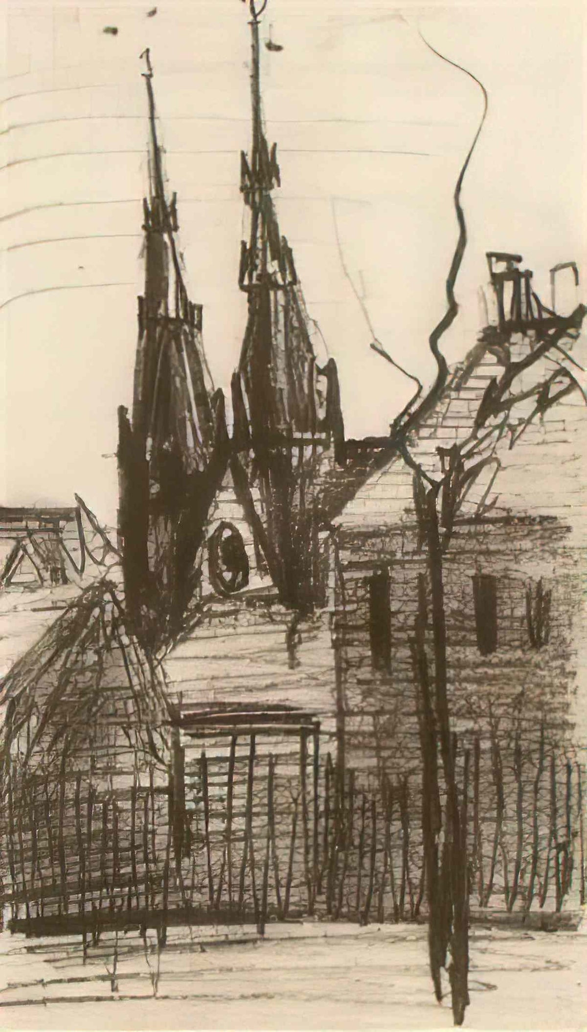 van gogh st catharina s church at eindhoven 1885 Art A4 Photo Print