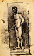 van gogh standing male nude seen from the front 2 Art A4 Photo Print