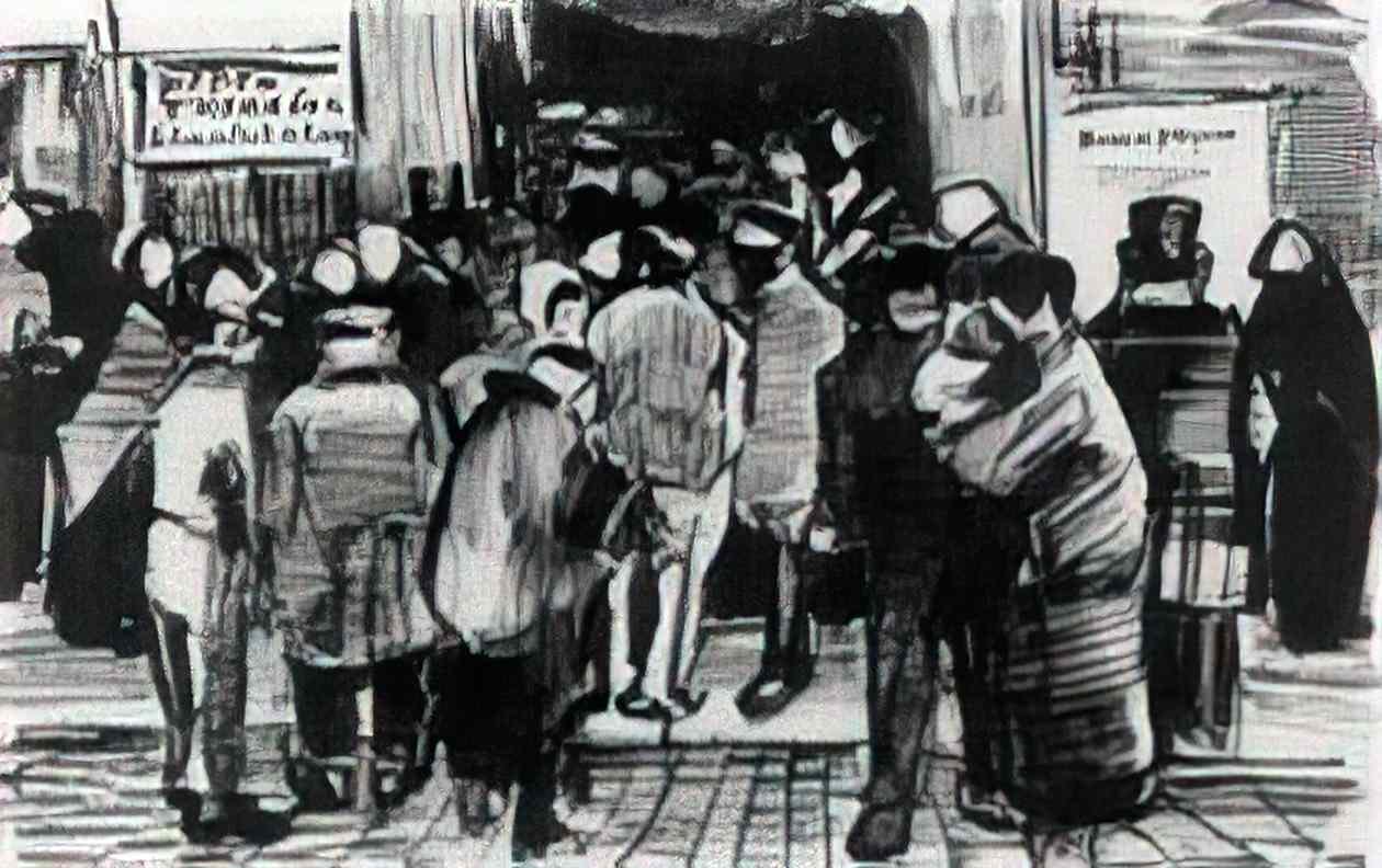 van gogh state lottery office 1882 Art A4 Photo Print