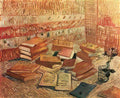 van gogh still life french novels and rose Art A4 Photo Print
