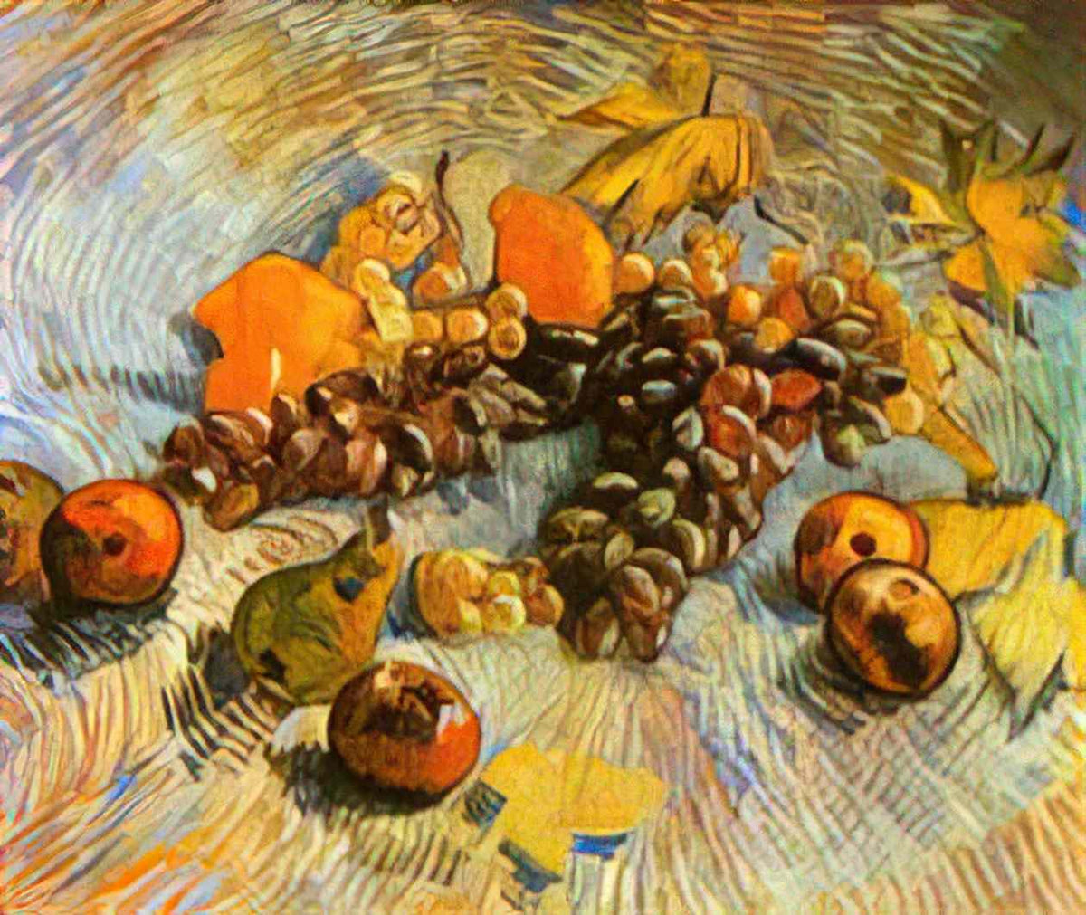 van gogh still life with apples pears lemons and grapes 1887 Art A4 Photo Print