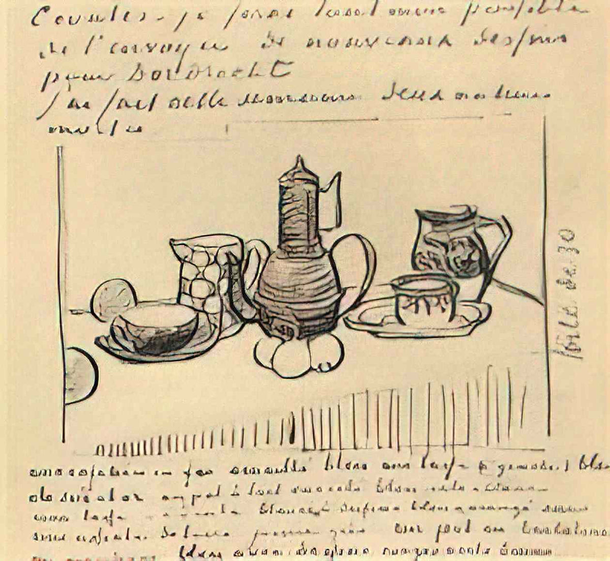 van gogh still life with coffee pot 1888 Art A4 Photo Print