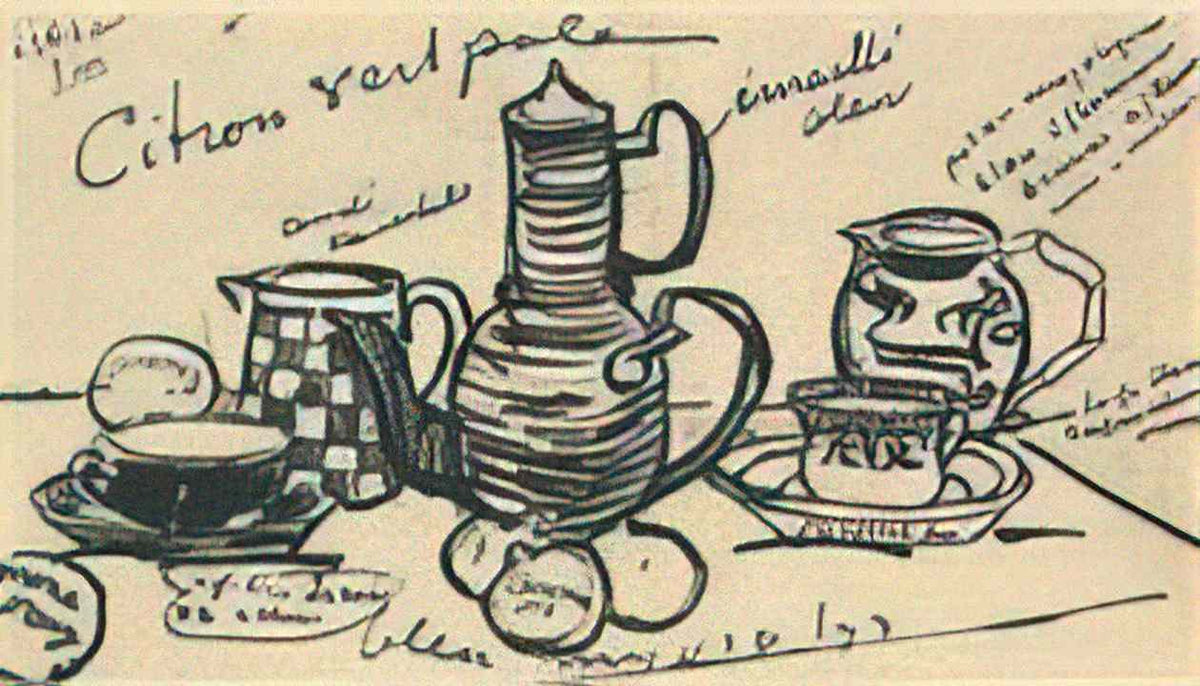 van gogh still life with coffee pot 2 1888 Art A4 Photo Print