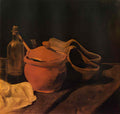 van gogh still life with earthenware bottle and clogs 1885 Art A4 Photo Print