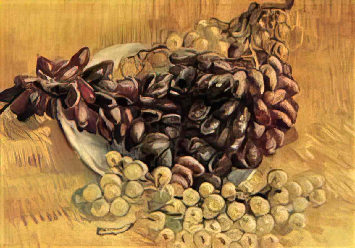 van gogh still life with grapes 1887 Art A4 Photo Print