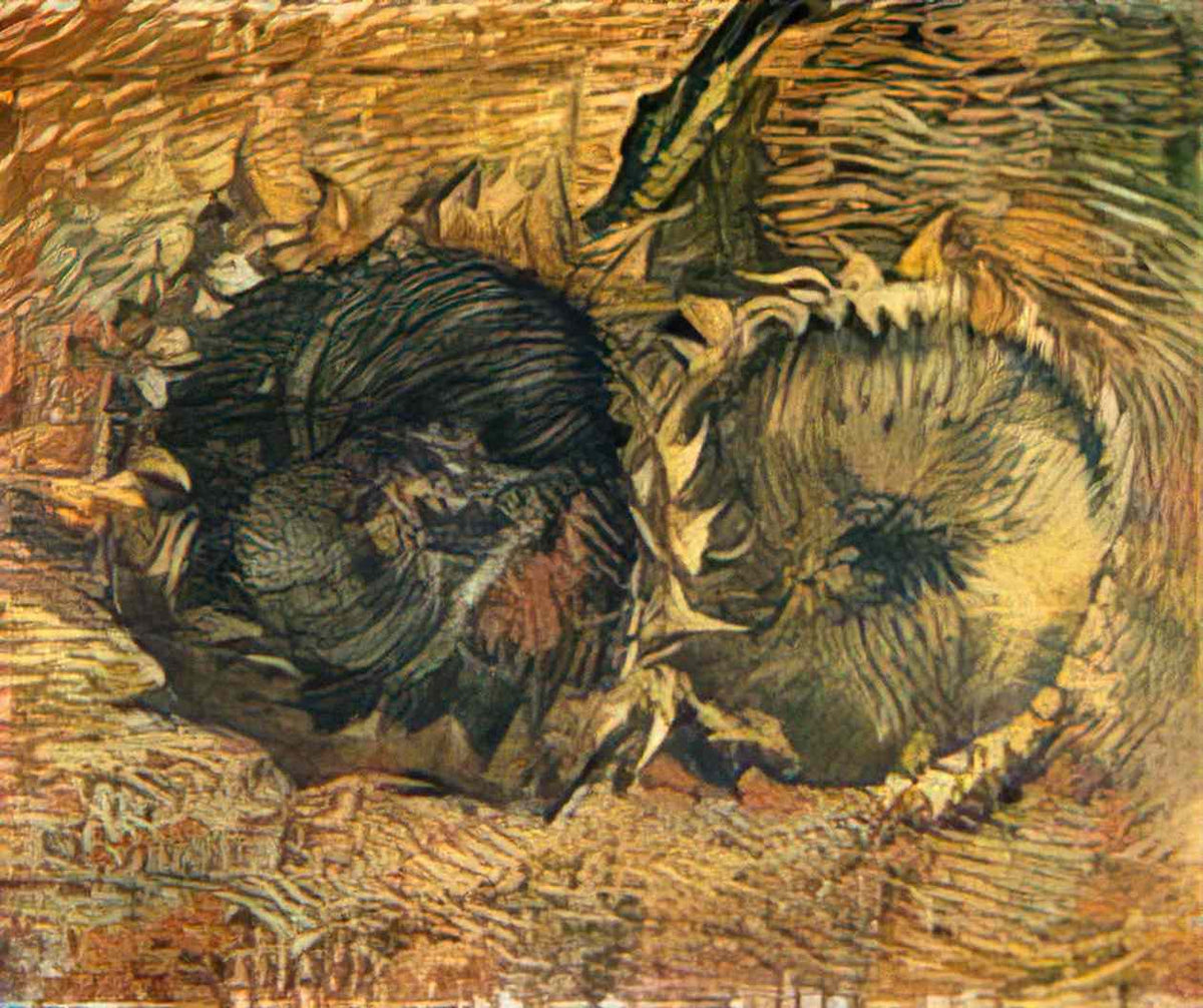 van gogh still life with two sunflowers 1887 Art A4 Photo Print
