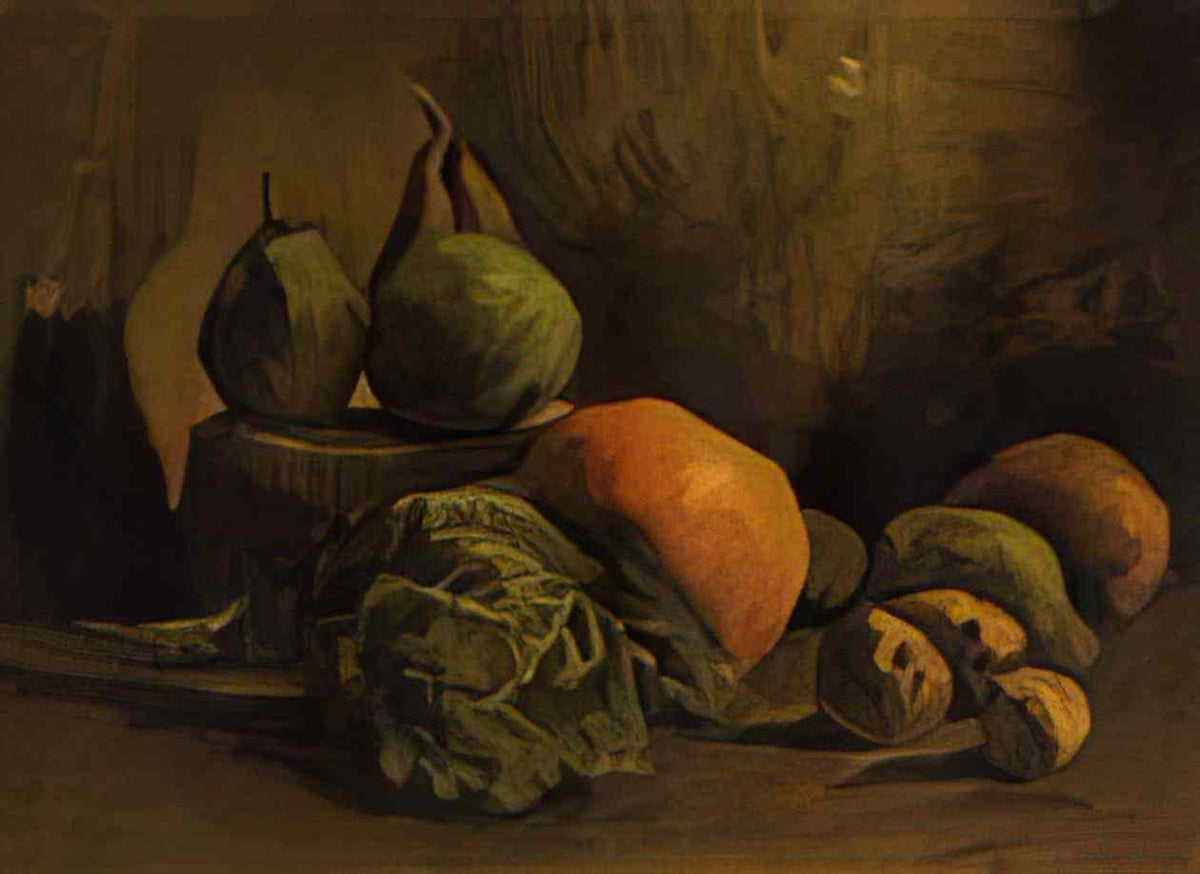 van gogh still life with vegetables and fruit 1885 Art A4 Photo Print