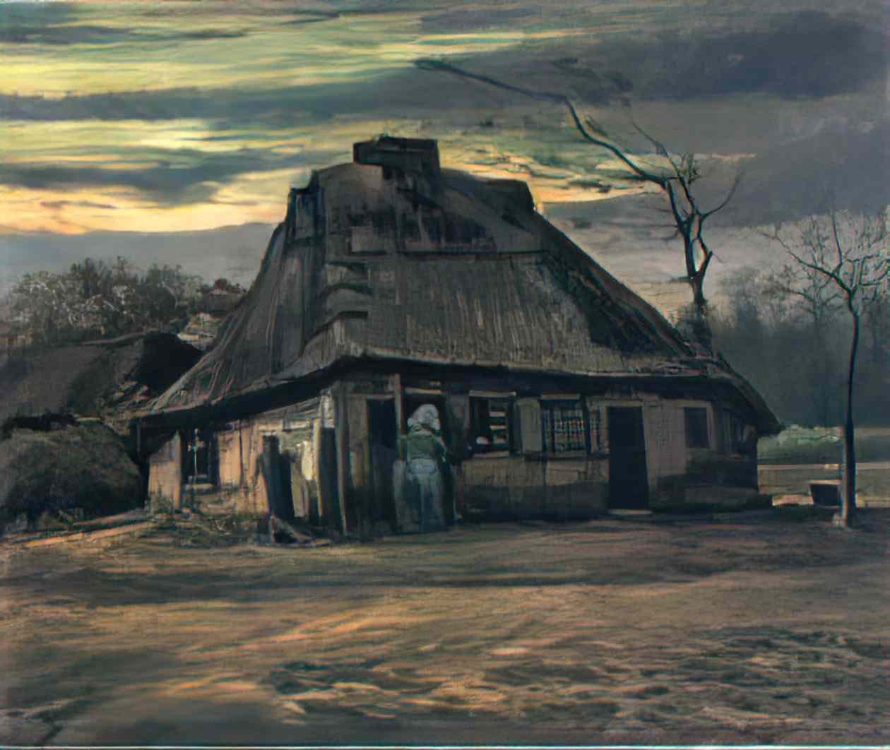 van gogh straw hats at dusk 1885 Art A4 Photo Print