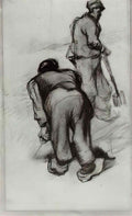 van gogh study of two peasants 1885 1 Art A4 Photo Print