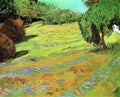 van gogh sunny lawn in a public park 1888 Art A4 Photo Print