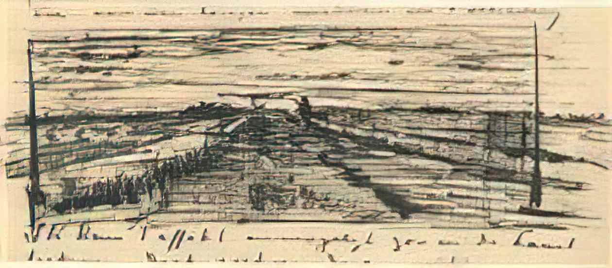 van gogh sunset over a meadow 1882 Art A4 Photo Print