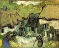 van gogh thatched cottages in jorgus 1890 Art A4 Photo Print