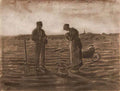 van gogh the angelus after millet 1880 Art A4 Photo Print